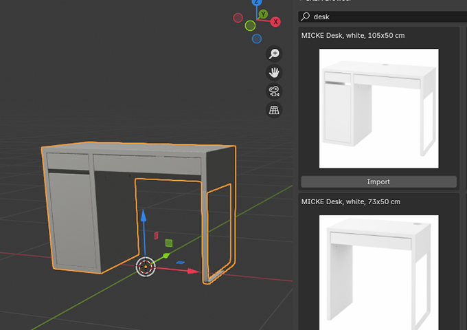 happy_modeling's tweet photo. Blender IKEA Browser IKEAで売っている家具の3DモデルデータをBlenderに読み込める無料アドオン  部屋のレイアウト確認に便利！
https://t.co/0pkiOZDNjt

#b3d #blender https://t.co/JnJuN9M17W