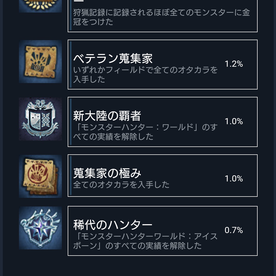 Ryugu_Life's tweet photo. ちなみにSteamのグローバル実績だと0.7%ですな https://t.co/V6WfcVqtmi