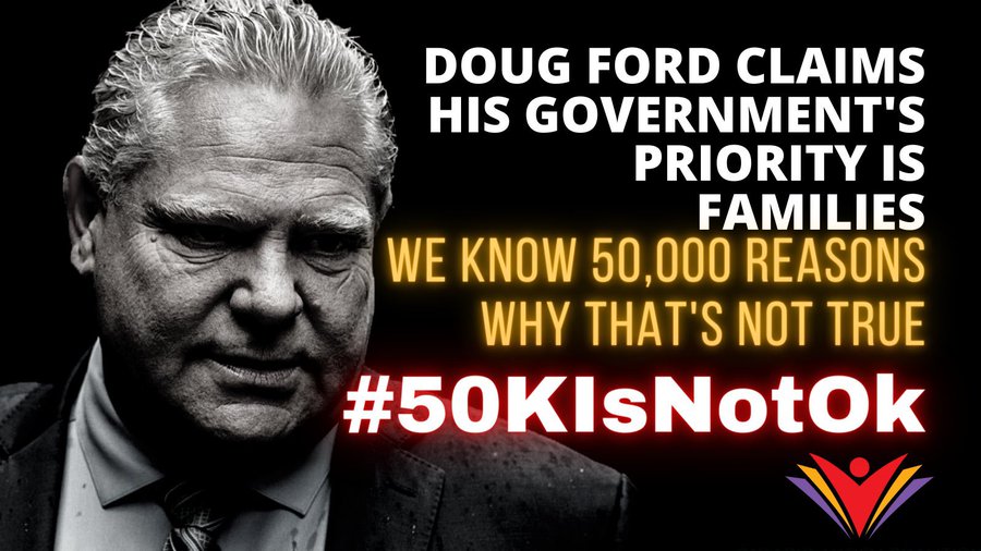If the <a href="/fordnation/">Doug Ford</a> govt is willing to leave the most vulnerable Ontarians behind, imagine what they will do to everyone else. 50K autistic kids are STILL waitlisted for services after 6+ years of the Ford delays #DontLookAwayOntario #50KIsNotOK #onpoli #onted #WeHaveReceipts