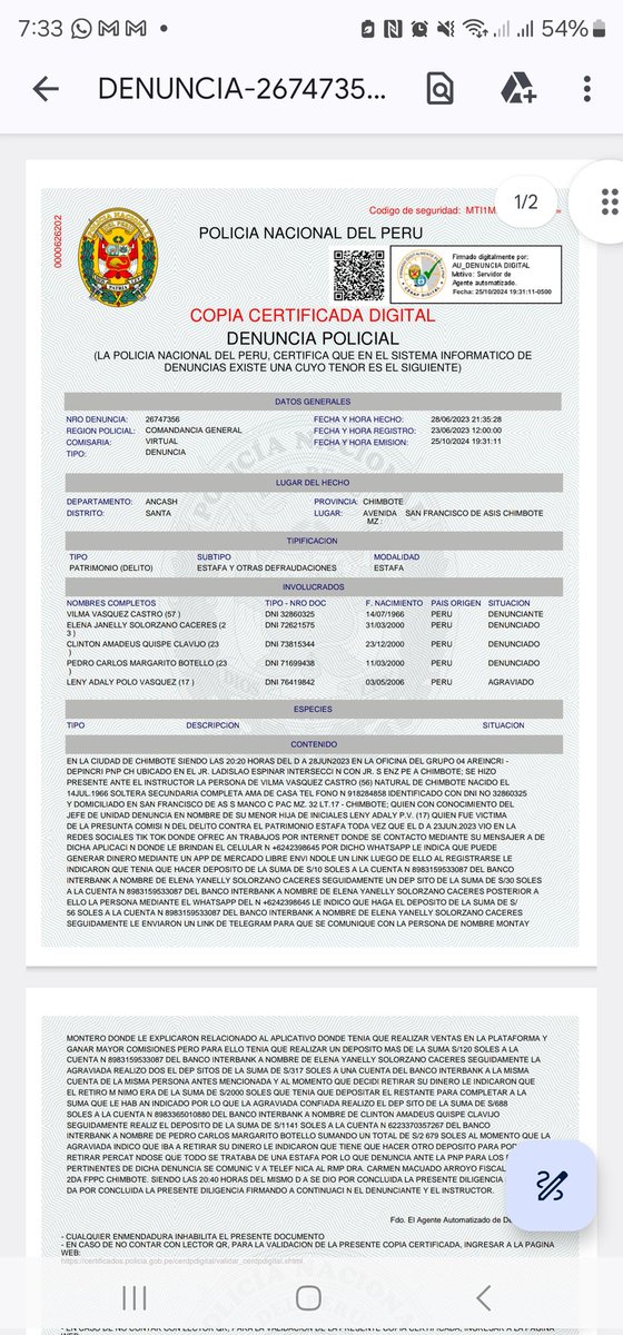 ProsperoJHR's tweet photo. @Lauletras @PoliciaPeru El tipo ya está recontra denunciado...
Si gustas le enviamos la info a su mamá jeje https://t.co/vXC1nN8A5t