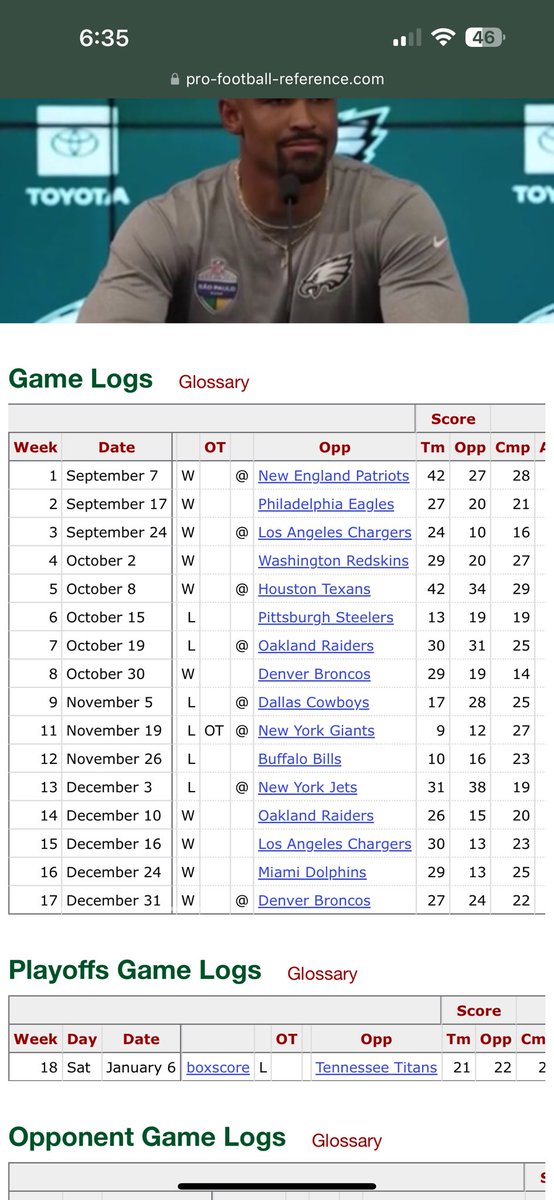 JustinCaston's tweet photo. I’ve had a theory that Sam Darnold is 2017 Alex smith for the chiefs. Which eventually means McCarthy will turn into…. Both teams started out 5-0. Both teams would go on to lose their next two, even a game on Thursday night. Could be nothing… Could be something…. https://t.co/I5TF1Va75Q