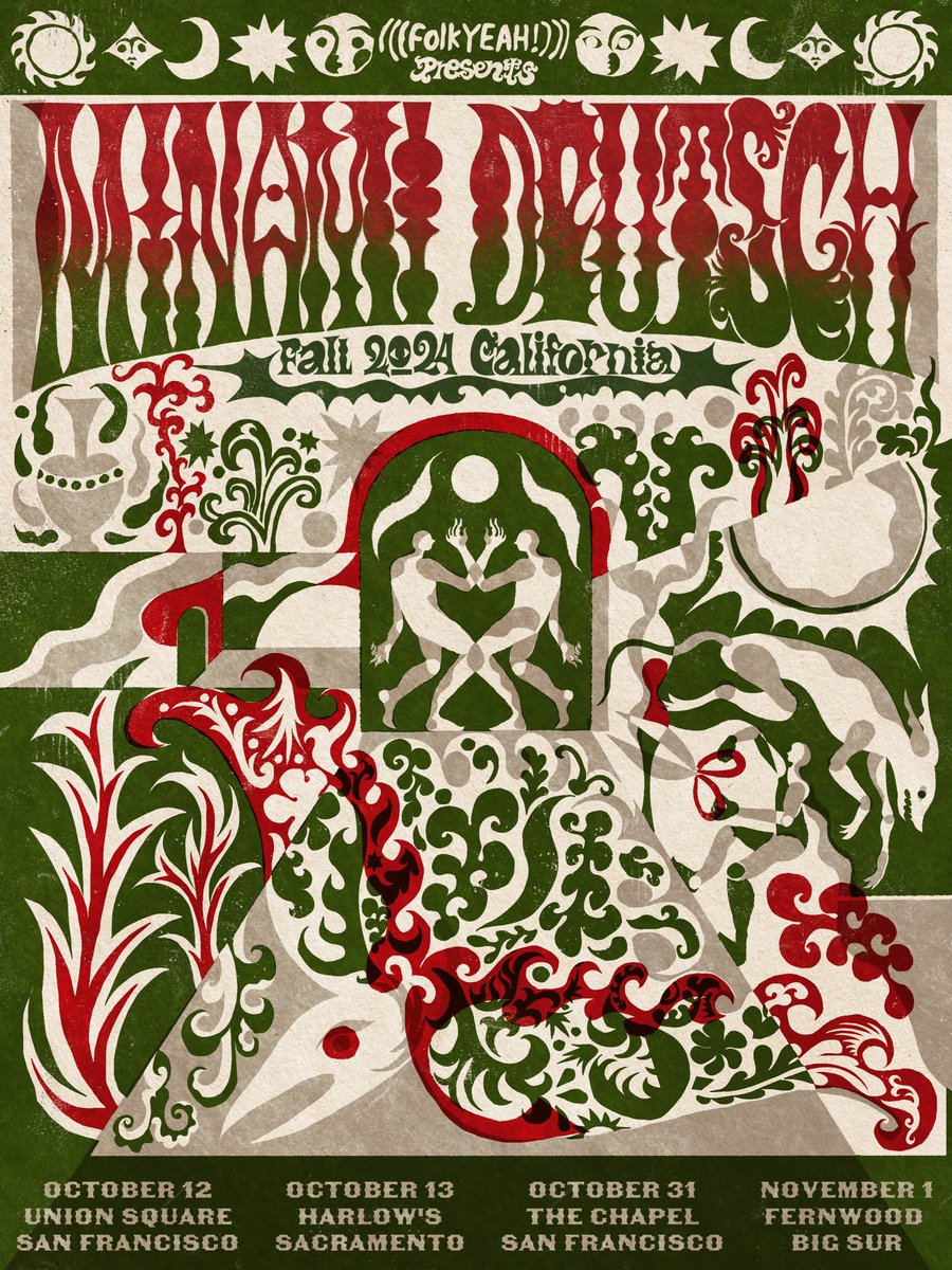 tawatari_illust's tweet image. 南ドイツのツアーポスター描きました🌼
#illustration #minamideutsch #bandposter