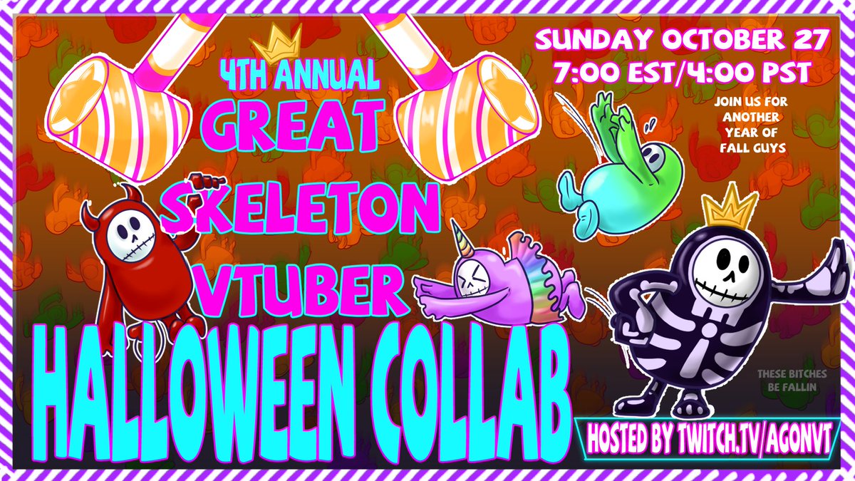 Agon Aion | Skeleton Vtuber (@agonvt) on Twitter photo Alright gamers, the big battle is in 2 days so you better have your pelvis prepared! Hit up my DMs if you're both skeletal and interested!
Fantastic promo art by <a href="/AnxiousSkell/">Anxious Skeleton</a>! Alright gamers, the big battle is in 2 days so you better have your pelvis prepared! Hit up my DMs if you're both skeletal and interested!
Fantastic promo art by <a href="/AnxiousSkell/">Anxious Skeleton</a>!