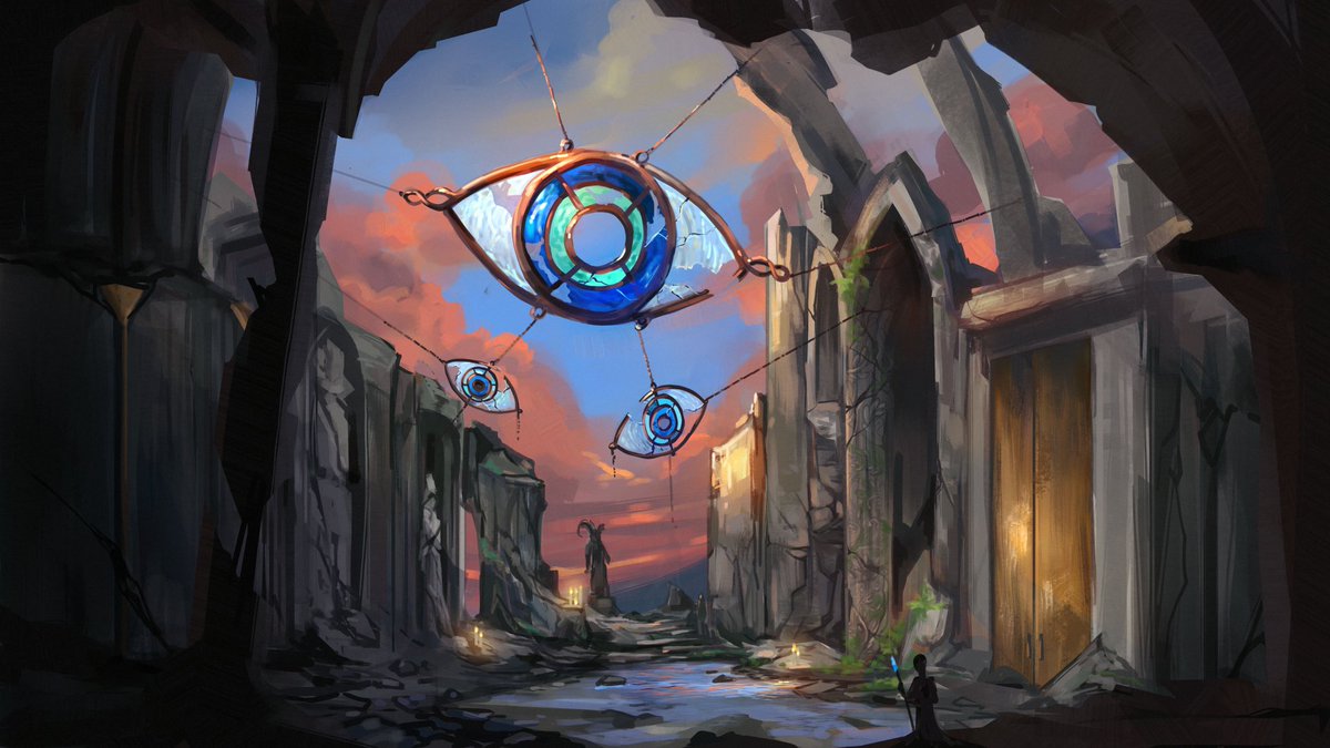The Chamber of Seasons, Aeor. A long abandoned temple to Ioun 🧿

Hello from Big Bad Con and just remembering to share this!

My contribution to <a href="/ExandriaArtists/">Artists' Guild of Exandria</a> #AGECalamity project #CriticalRoleFanart