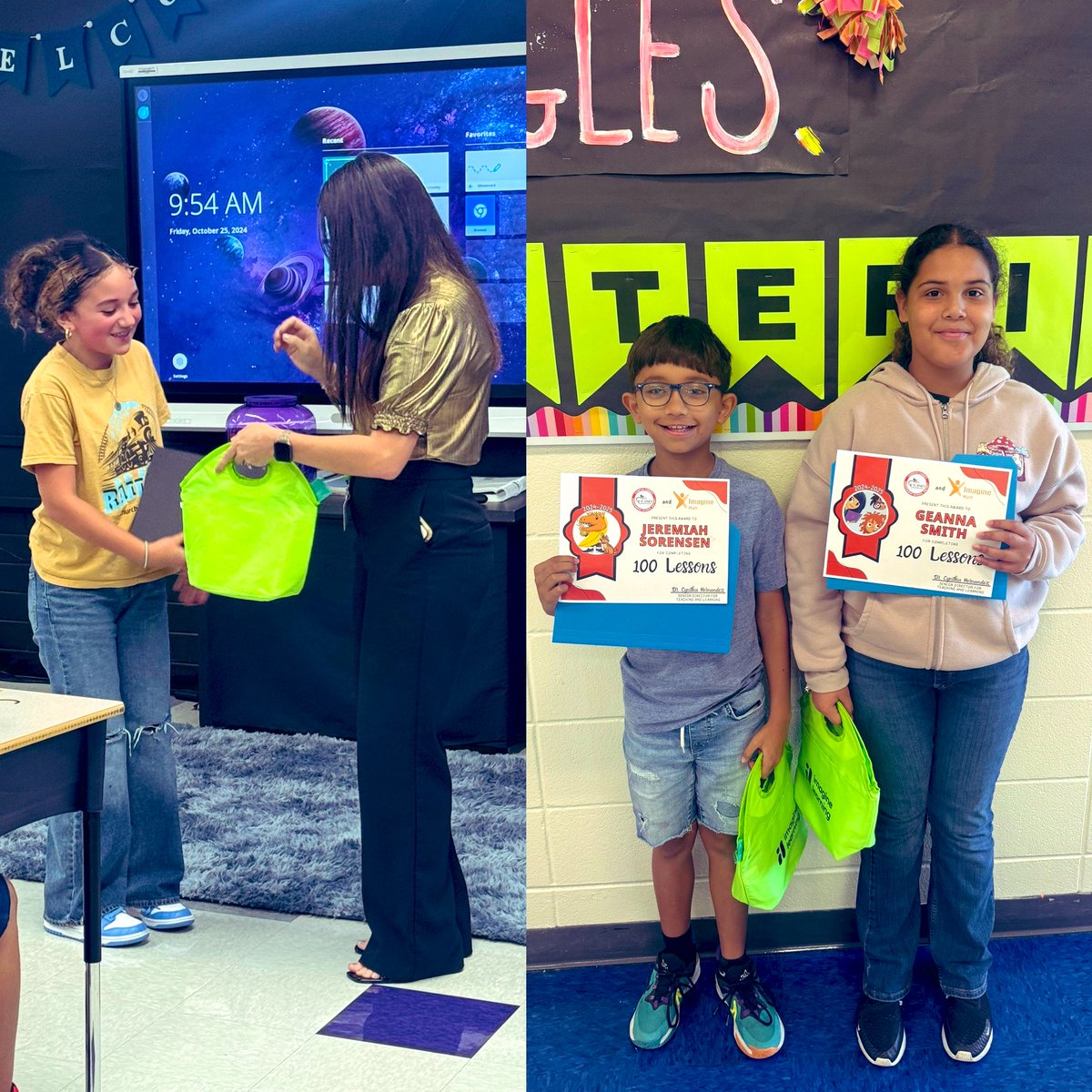 Vicky Ybarra (@victoriacybarra) on Twitter photo Another day, more incredible students to celebrate! We made stops at several campuses today to recognize our <a href="/CCISD/">CCISD</a> students who completed over 100 <a href="/ImagineLearning/">Imagine Learning</a> lessons. So proud of their achievements! โค๏ธ
<a href="/ZoniLOPEZ/">Zonia Lopez</a> <a href="/Menger_Texans/">Menger Elementary</a> <a href="/windsorparkelem/">Windsor Park ES</a> <a href="/MetroElem/">MetroESchoolofDesign</a> <a href="/MooreEagles148/">Blanche Moore Elementary</a> Another day, more incredible students to celebrate! We made stops at several campuses today to recognize our <a href="/CCISD/">CCISD</a> students who completed over 100 <a href="/ImagineLearning/">Imagine Learning</a> lessons. So proud of their achievements! โค๏ธ
<a href="/ZoniLOPEZ/">Zonia Lopez</a> <a href="/Menger_Texans/">Menger Elementary</a> <a href="/windsorparkelem/">Windsor Park ES</a> <a href="/MetroElem/">MetroESchoolofDesign</a> <a href="/MooreEagles148/">Blanche Moore Elementary</a>