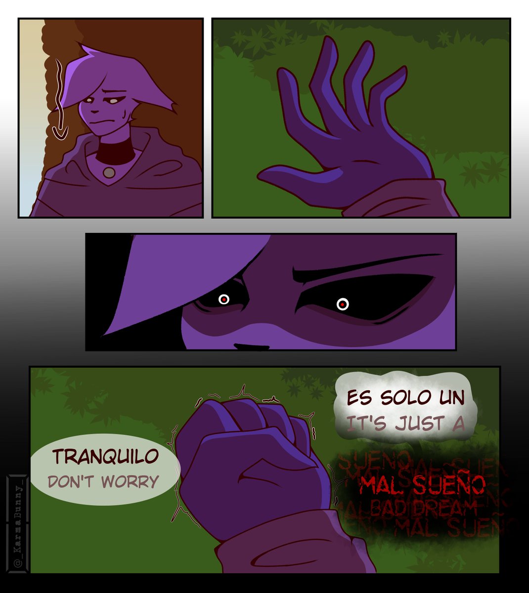 _KarmaBunny_'s tweet image. (6/6) Con estas ultimas páginas, queda concluido este comic, POR FINNNNN

ahora a sobre explotarme haciendo más cómics x&apos;D

#SmilingCrittersAU #SmilingCritters #catnap #kickinchicken