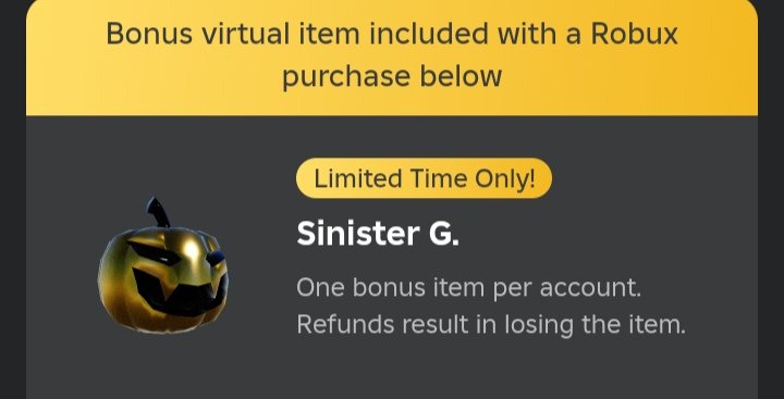 GorgeousBlox's tweet image. 10 Likes and i will buy Sinister G Pumpkin rn 🩷

#RobloxHaunt