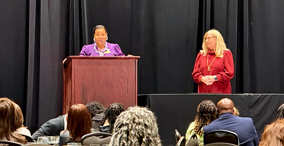 melanie_kellam's tweet photo. I was honored to preside over this year's @GASocStudies 60th Annual conference. Attendees left with a wealth of knowledge, resources, and connections. Our keynotes @deedybooks and @CarlAzuz  were PHENOMENAL and our sessions were Engaging, World-class, and Literacy driven #GCSS24 https://t.co/oXvOZzSpv0