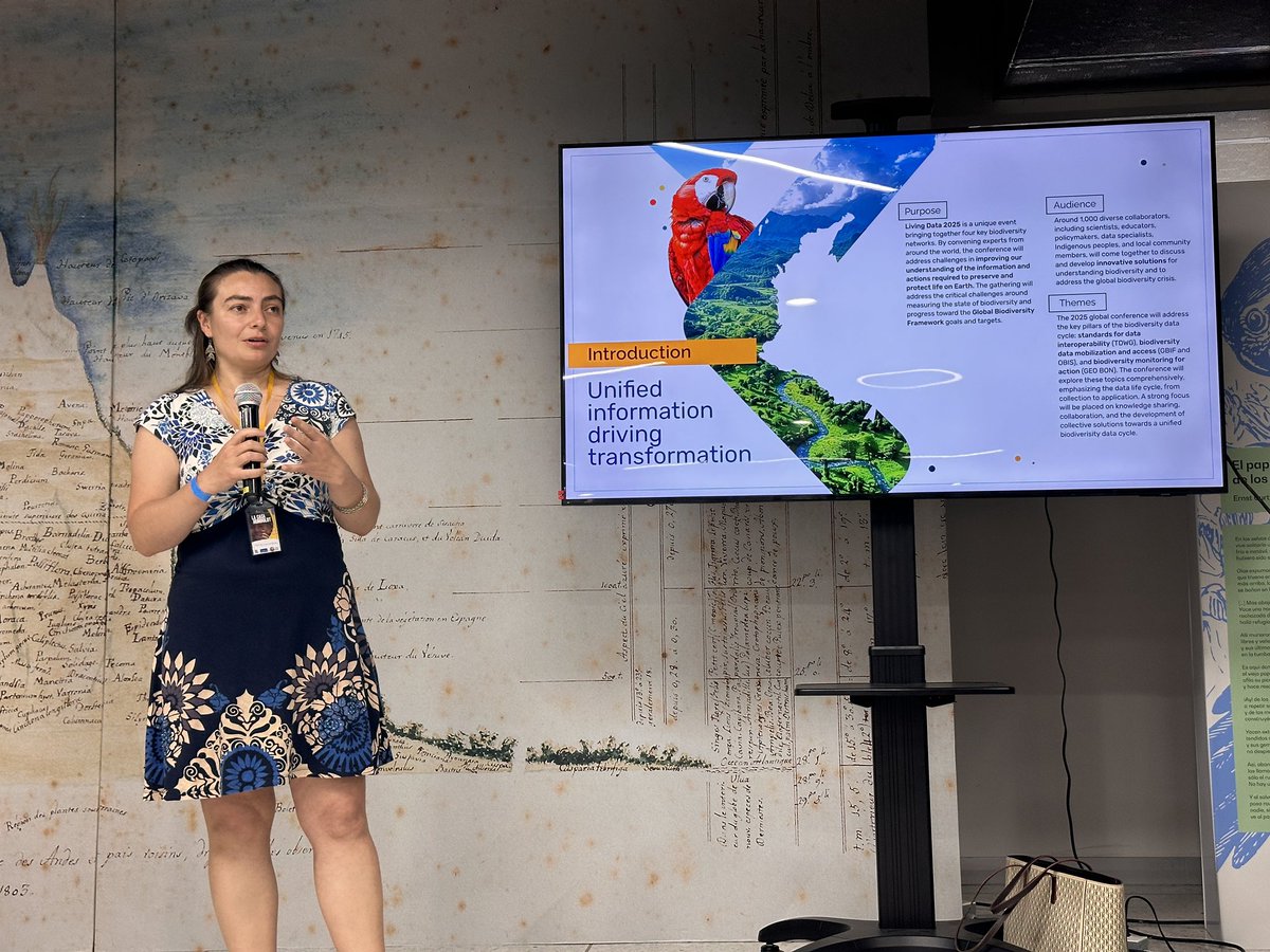 Attending the launch of #LivingData2025, a conference organized by GEO BON, <a href="/tdwg/">TDWG</a>, <a href="/GBIF/">GBIF @biodiversity.social/@gbif</a> and <a href="/OBISNetwork/">OBIS</a> which will bring together scientists, researchers, practitioners and experts from around the world 🌎