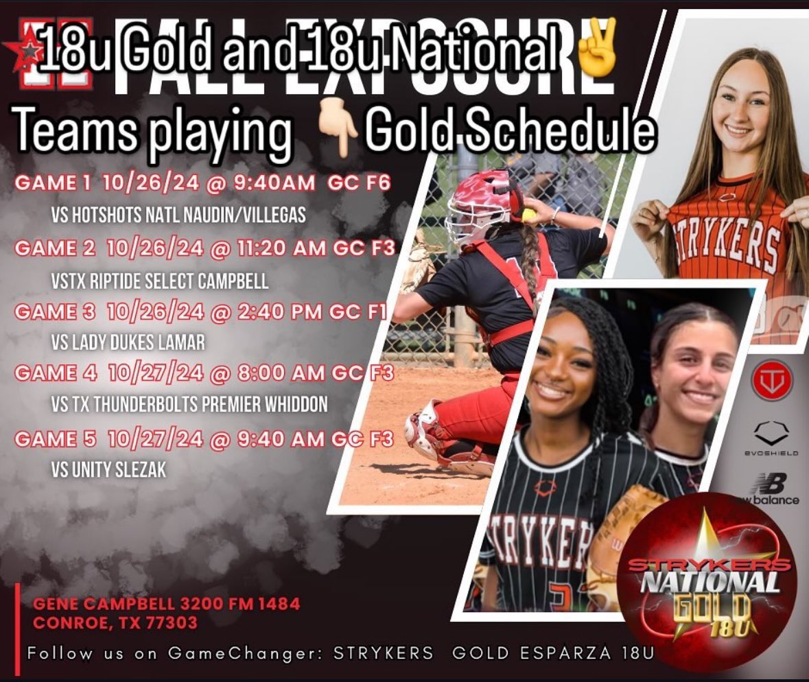 Can’t wait to be back in conroe!! <a href="/ULM_Softball/">ULM Softball</a> <a href="/NationalEsparza/">Strykers National Esparza 🚂</a>
