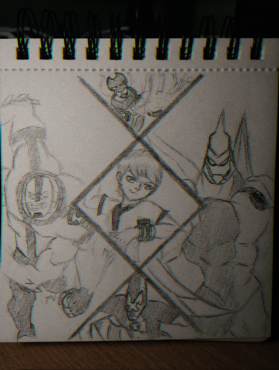 HezdraReaper's tweet photo. Día 25 - Free day

Hoy era día libre, pero como tengo que dibujar todos los días, dibujé igual :b esta vez a Ben 10 y algunos de mis aliens favoritos que ya traía ganas de hacerlo.

#fantober2024 #inktober2024 #Ben10 https://t.co/9Sxp9sr10I