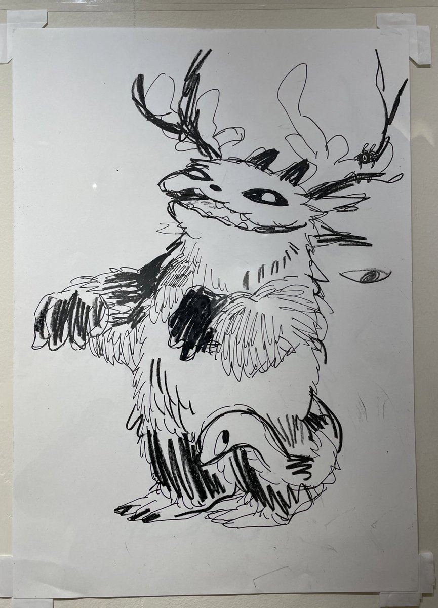 asadercover's tweet image. 渋谷DSC開催中、あらいきりこさんの個展「よくねむる」。
息子の用事の隙をついて伺ってきました。
かっちりな完成形はもちろんなのですが、ラフなドローイングが生き生きしていて好き。オバケ好きマンにはたまらないのだった。
グッズも可愛いぜ。

#あらいきりこ #DScaiman