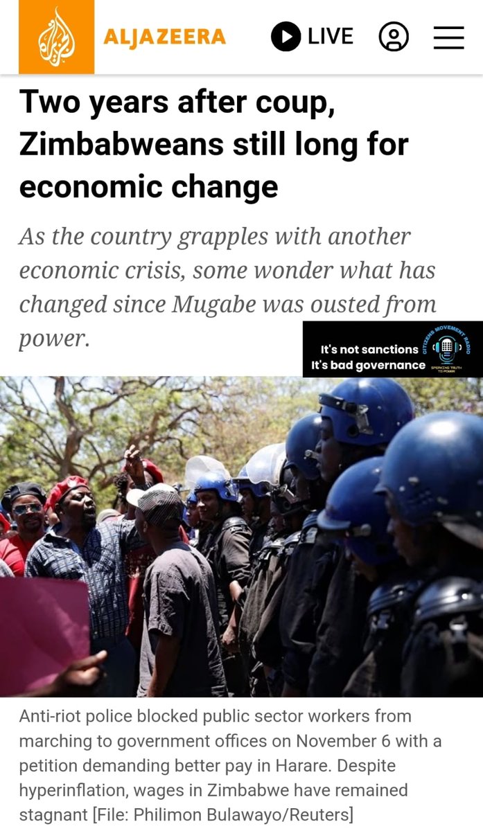 Citizensmovrad's tweet photo. #ItsNotSanctions
#ItsBadGovernance
What could #GoodGovernance do for the people of Zimbabwe? https://t.co/YW9GNPWJUi