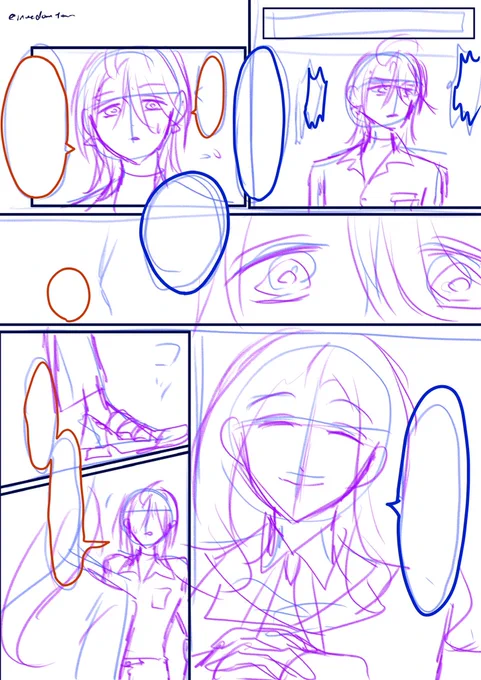 ちょっと今より若い頃のおもち描いてる 