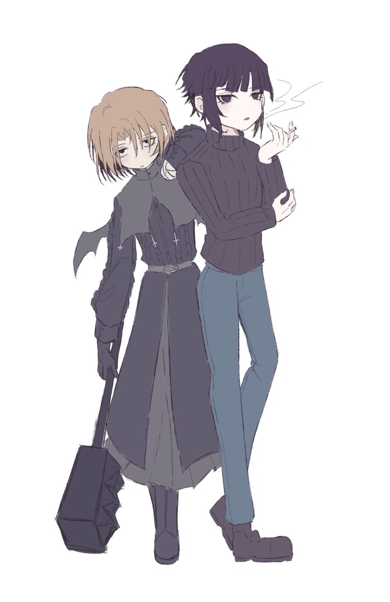 MapleSugar_sen's tweet photo. #基地絵 
👕🔄
交换对象使用的是🎲
（服装细节出错致歉） https://t.co/Gy1HKuCIF3