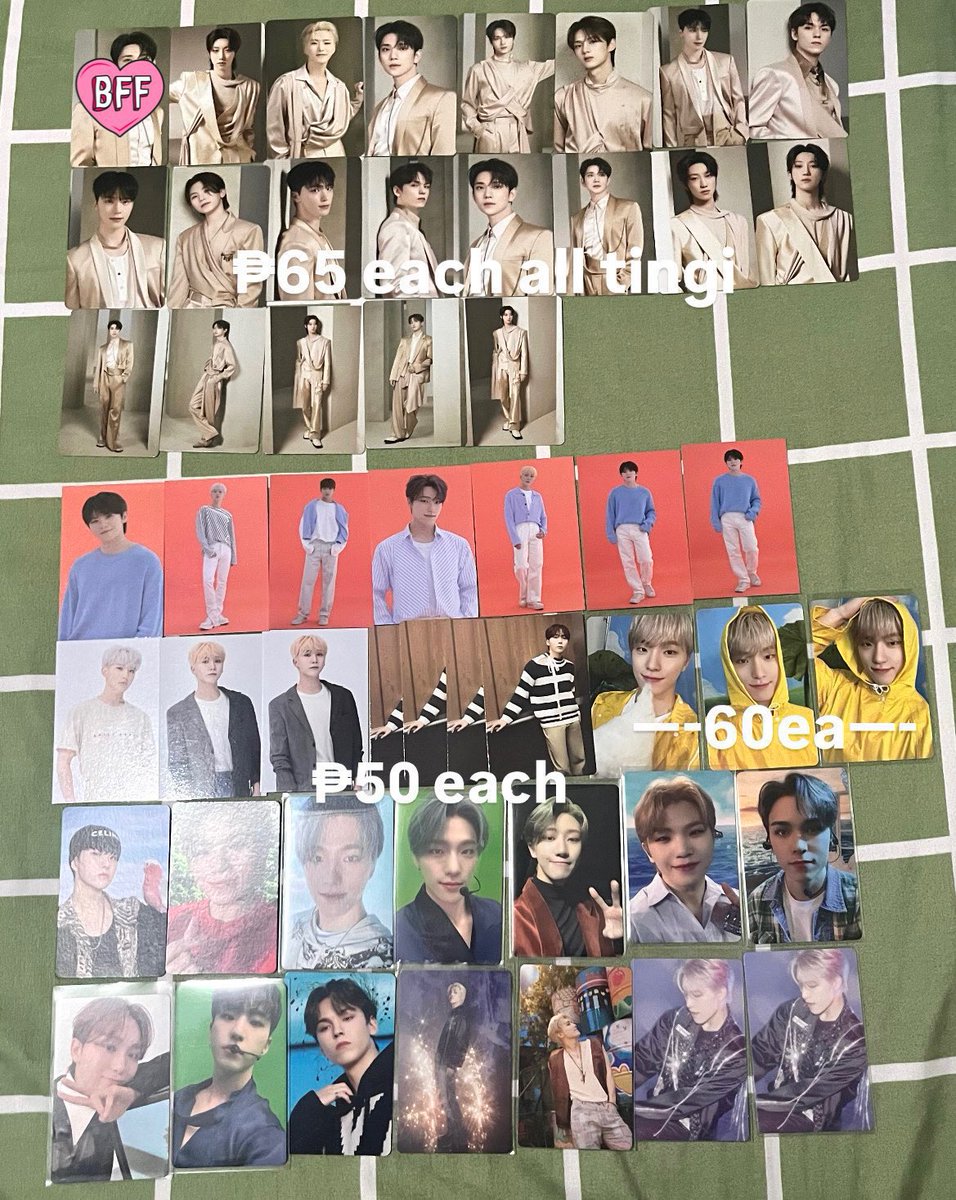 WTS LFB SVT PH

Seventeen Right Here World Tour in Goyang MD

— prices on pic
— ONHAND
— fresh pulls, x sensi
— with ratio pcs must pair w 4th pic
— 1 week dop

# tc trading card tcs jeonghan scoups wonwoo mingyu joshua dk the8 dino seungkwan jun hoshi woozi vernon caratland