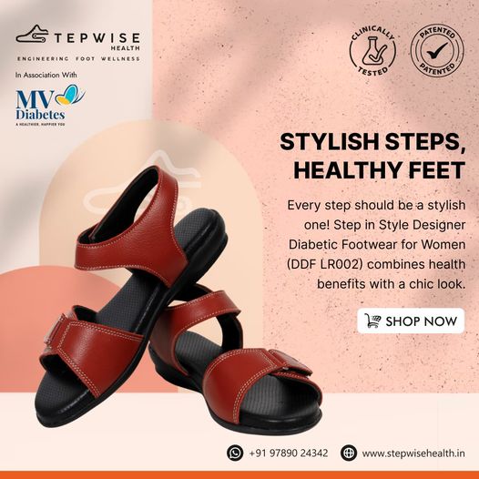 Every step should be a stylish one! Step in Style Designer Diabetic Footwear for Women (DDF LR002) combines health benefits with a chic look.
#FootHealth #DiabeticShoes #StepwiseHealth
Shop Now: stepwisehealth.in/.../step-in-st…