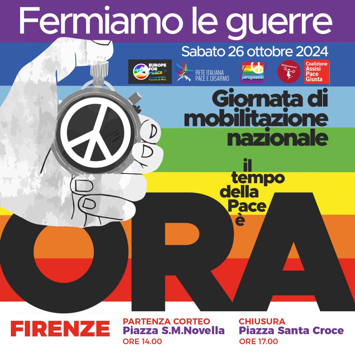 EvaFabio's tweet photo. #26ottobre
Oggi manifestazione a #Firenze

Tg e testate online aprono attacco esercito israeliano contro #Iran

Un motivo in più per rispolverare un vecchio slogan del Comitato per la #Pace di #Massa: “Contro la #Guerra a ognuno fare qualcosa” https://t.co/isjKP8hB70
