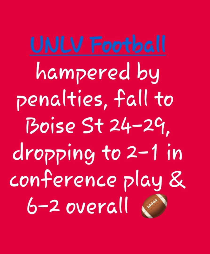 In a clash for the top conference spot, <a href="/unlvfootball/">UNLV Football</a> suffered a heartbreaking defeat in a Friday Night showdown. 

#noplaysoffsportstalk 
#unlvfootball 
#unlvrebels 
#NCAAFootball