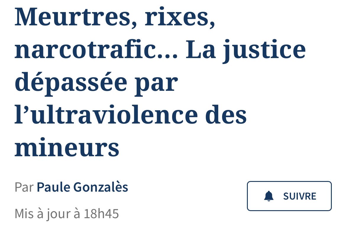 "90% de nos délinquants sont issus de familles monoparentales, souvent conçus par hasard, pour qui l’image paternelle n’existe pas" soit l’exact contraire du patriarcat. Donc le contraire du patriarcat produit de la masculinité toxique. Je te laisse y réfléchir <a href="/sandrousseau/">Sandrine Rousseau</a>