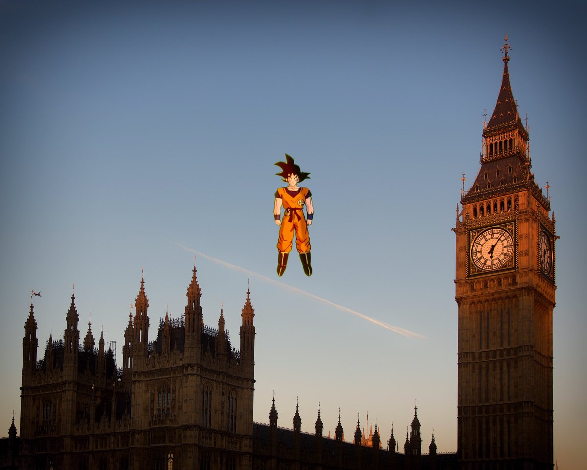gokurawt's tweet photo. Hey down there, It's me, Goku!

I flew all the way to the UK for this one, heh. So you'd better listen!

There are many things in life that we can't change, but we can change our attitude towards it all. 

Hope you all have a great Saturday and weekend, whatever you're doing! https://t.co/av9BITX9B1