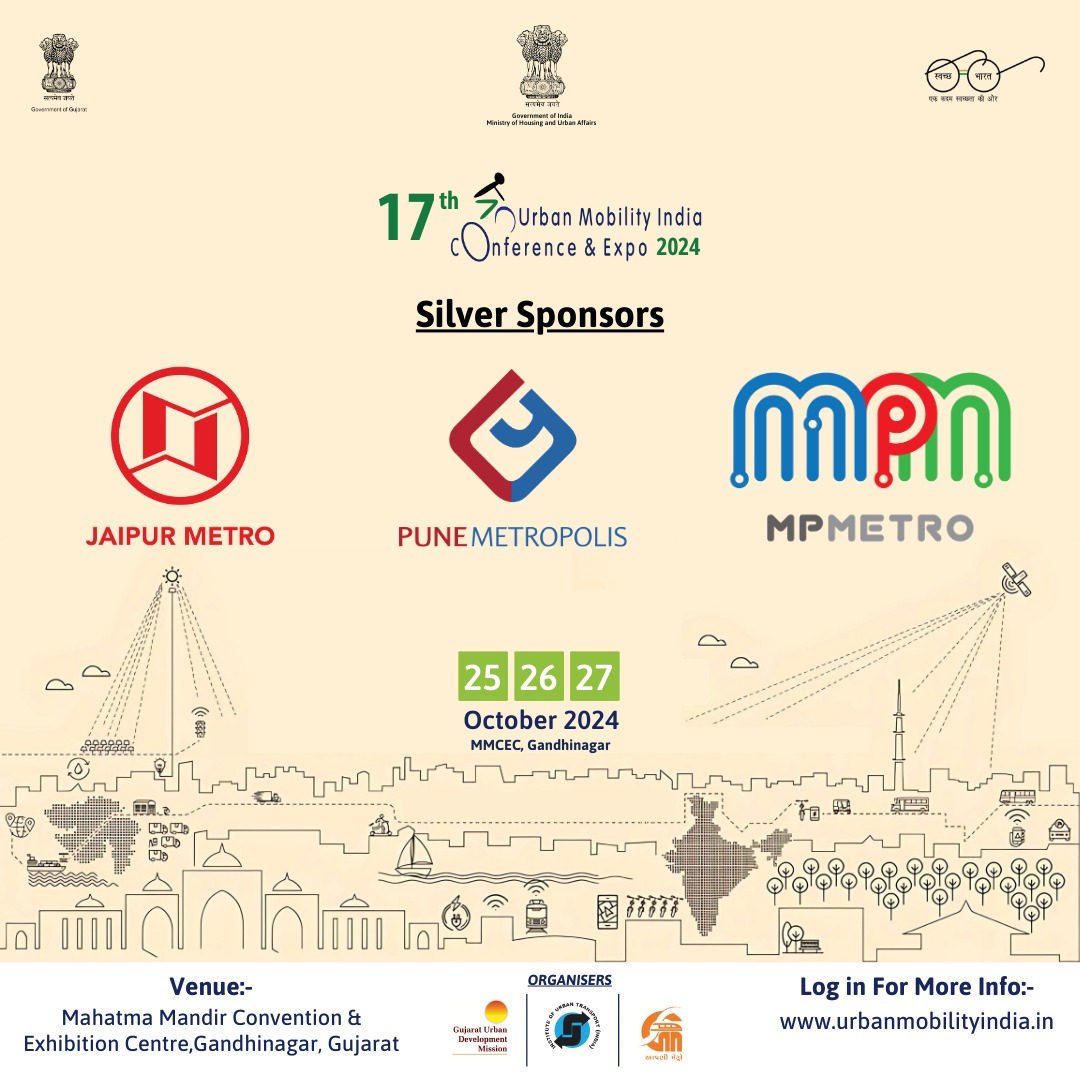 17th Urban Mobility India Conference &amp; Expo 2024 Join us for 3 days of urban mobility innovation!

📅 Oct 25-27 | 📍 Mahatma Mandir, Gandhinagar.
🌐 More info: urbanmobilityindia.in

#UMI2024 #UrbanMobility #SustainableTransport #UrbanMobility