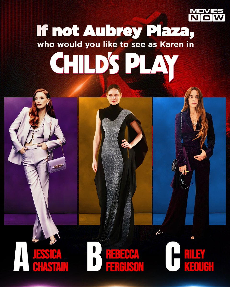 moviesnowtv's tweet photo. Who’s got the power to face off against Chucky in Child’s Play (2019)? 🤔

#IfNot #ChildsPlay #Horror #SiFi #AudreyPlaza #Gabriel #Bateman #JessicaChastain #RebeccaFerguson #RileyKeough #Action #Films #HollywoodMovies https://t.co/eizIqN4Phe