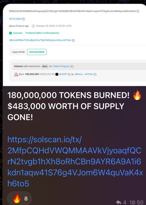 <a href="/MinisterOfNFTs/">MinisterOfNFTs 🔮</a> $BLOOP is that 100x that youve been searching for! <a href="/bloopfurpalx/">BloopFurpal</a>
$400k worth bought and burnt!