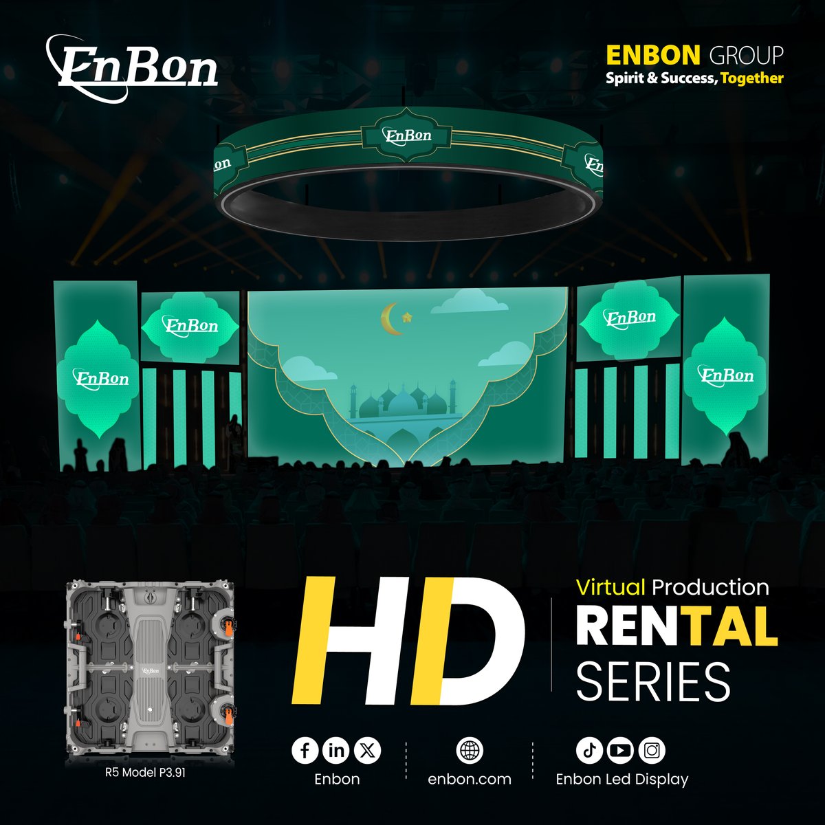 EnbonLedDisplay's tweet photo. Enbon R5 adopts the industry-leading LED display technology, ultra-high resolution, high brightness, and wide viewing angle, ensuring clear and bright images even in strong light. It supports 4K and higher resolution playback, high color reproduction, and smooth and natural dynamic images, bringing unprecedented visual impact to your activities.

𝐌𝐚𝐢𝐥 sales@enbon.com
𝐖𝐞𝐛 https://t.co/kfMAOGJOHS
𝐀𝐥𝐢𝐛𝐚𝐛𝐚 https://t.co/1qlOyGc9kB
𝐖𝐡𝐚𝐭𝐬𝐀𝐩𝐩 +86 13088854440

#enbon #enbongroup #ledmanufacturer #leddisplay
#ledvideowall #highlight #advertising #technology
#ledscreen #metaverse #outdoorleddisplay
