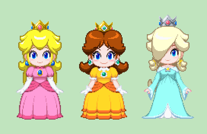Lu_Miegnig's tweet photo. リハビリがてら以前顔だけ描いた3人を完成させてみた。
ロゼッタは少し身長高めにしてある https://t.co/gm3YZu2fyJ