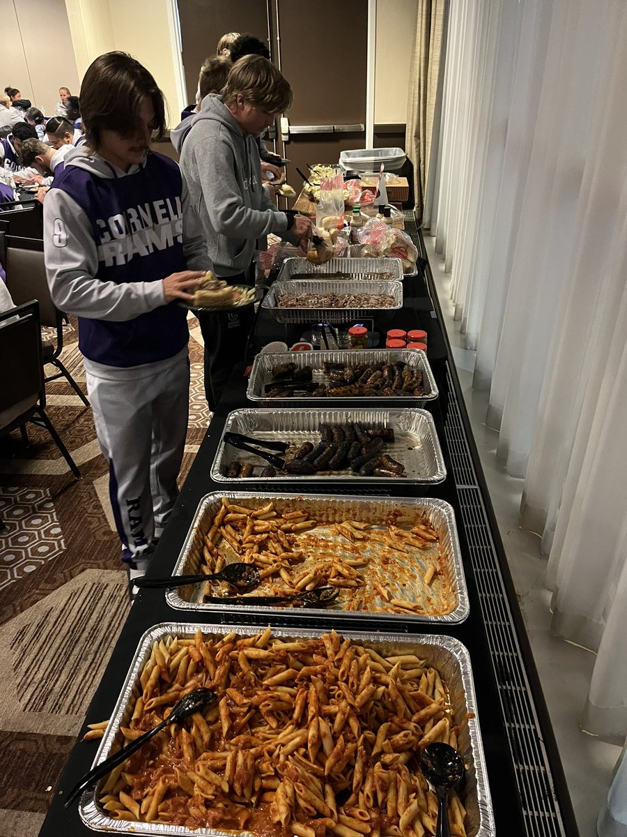 Cornell College Football (@cornellramsfb) on Twitter photo Rams are on the road to Chicago this weekend, had to get them some of the local best for dinner! Thank you <a href="/portilloshotdog/">Portillo's</a> for the catering!
#RAMily | #E3
⚪️🟣🐏 Rams are on the road to Chicago this weekend, had to get them some of the local best for dinner! Thank you <a href="/portilloshotdog/">Portillo's</a> for the catering!
#RAMily | #E3
⚪️🟣🐏