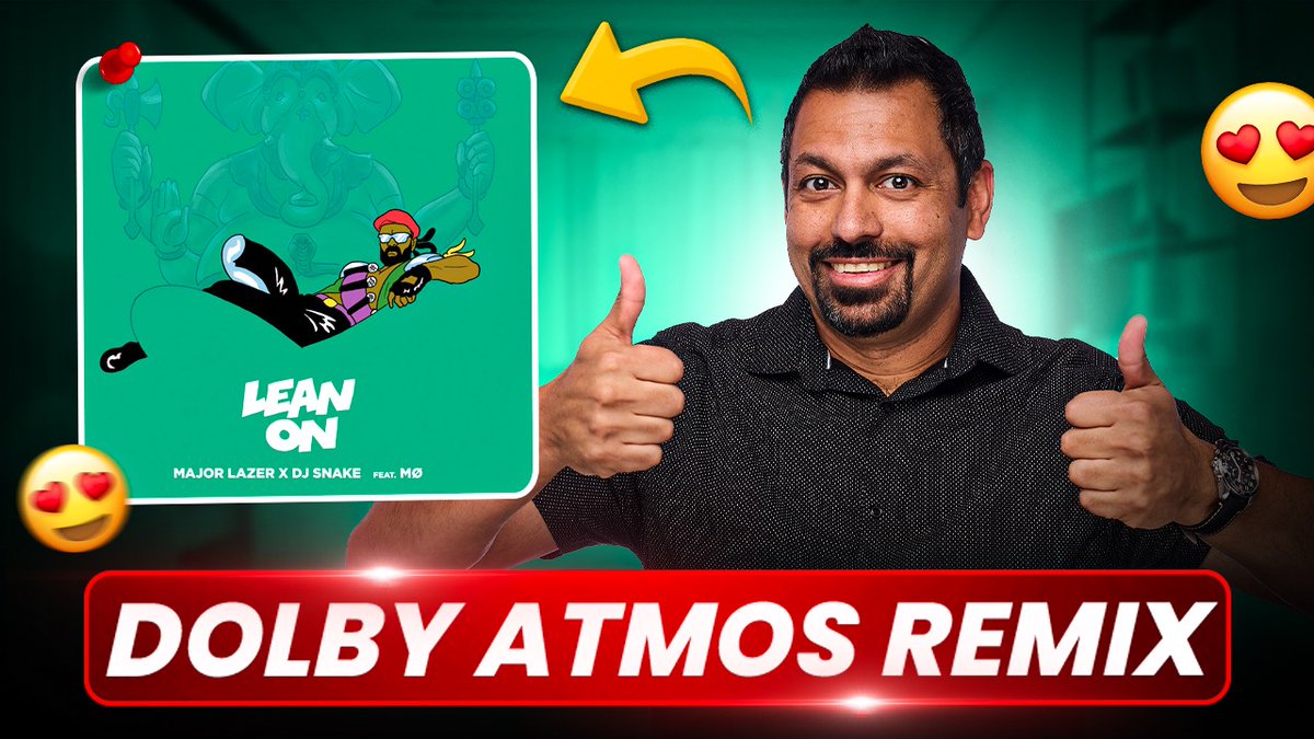 New Dolby Atmos remix just in time for the weekend! 🔊✨ Celebrating 9 years of "Lean On" by Major Lazer &amp; DJ Snake with my fresh Atmos spin. Hope you enjoy! #DolbyAtmos #LeanOn #Remix <a href="/MAJORLAZER/">MAJOR LAZER</a> <a href="/djsnake/">DJ SNAKE</a> <a href="/Dolby/">Dolby</a> 

youtu.be/lA6GflAIaV4