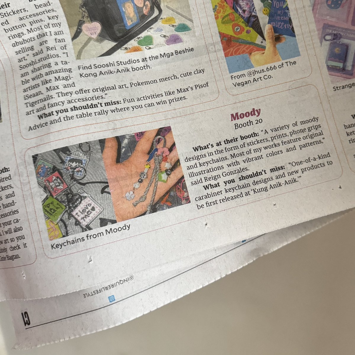 moody is in the philippine daily inquirer today 🗞️🤓👍🏻