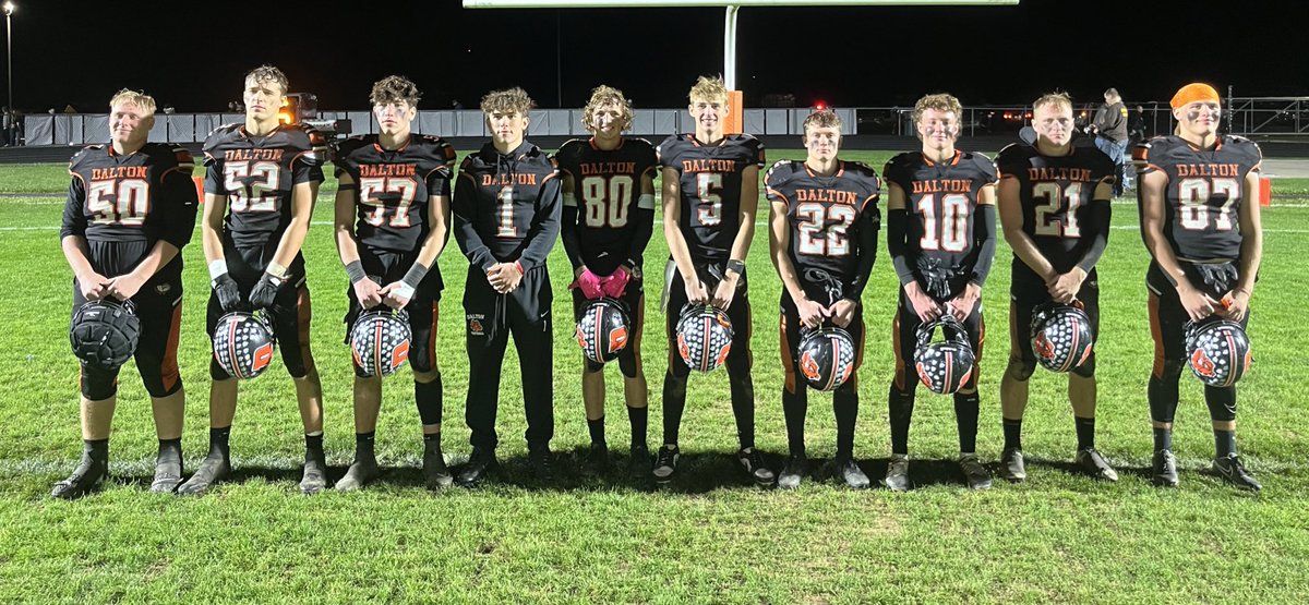 Celebrating an incredible group of young men! Proud of each of you, and grateful for every moment we’ve shared on this field. The journey continues next week in the playoffs, but tonight, we honor these seniors and the legacy they leave behind. Let’s finish what we started!