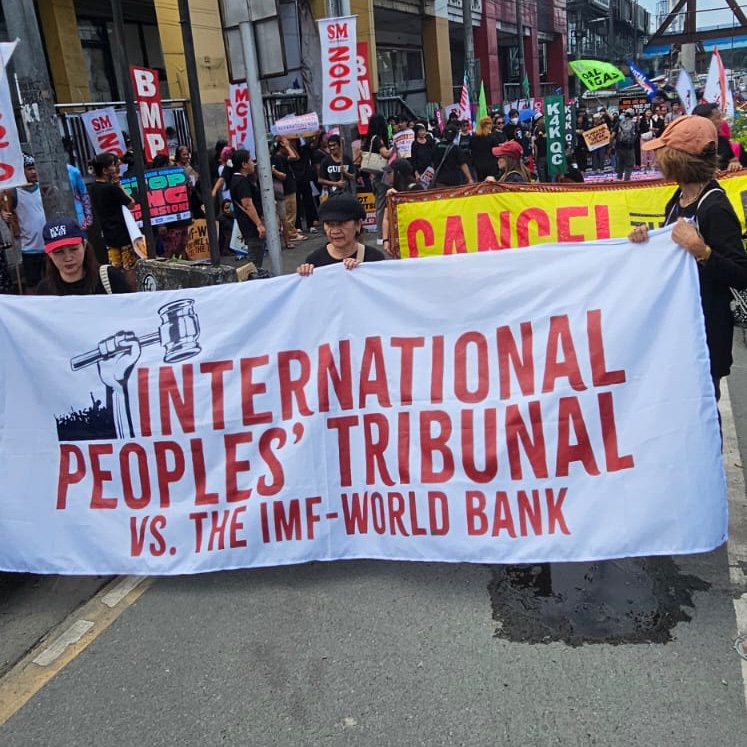 AsianPeoplesMvt's tweet photo. 🚨 LIVE. Debt justice activists in the Philippines are gathering for the launch of the International Peoples’ Tribunal vs. the IMF-World Bank  #StopTheHarm #ReparationsNow #IPT2024 https://t.co/q1BO2aqLOd