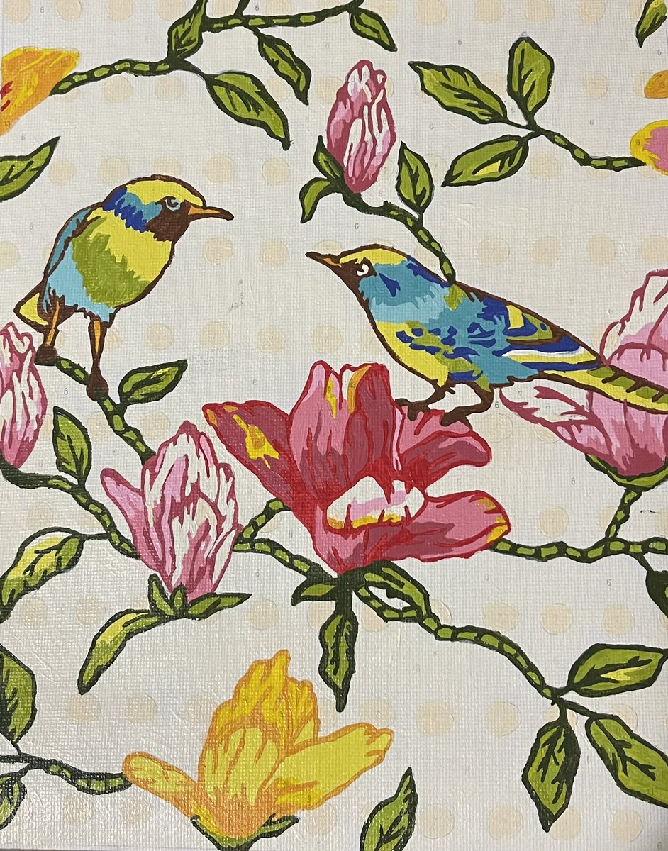 Channeling my energy into painting during this stressful time 🎨 💫 Excited to share my latest painting!🖼️ #creativeEscape #pathMatch2025 #matchtopath #PathTwitter #PathX #Match2025 #ArtTherapy 🖌️