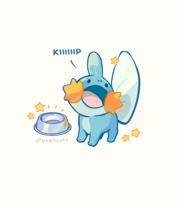 if i had a mudkip he would be like a little house pet to me 