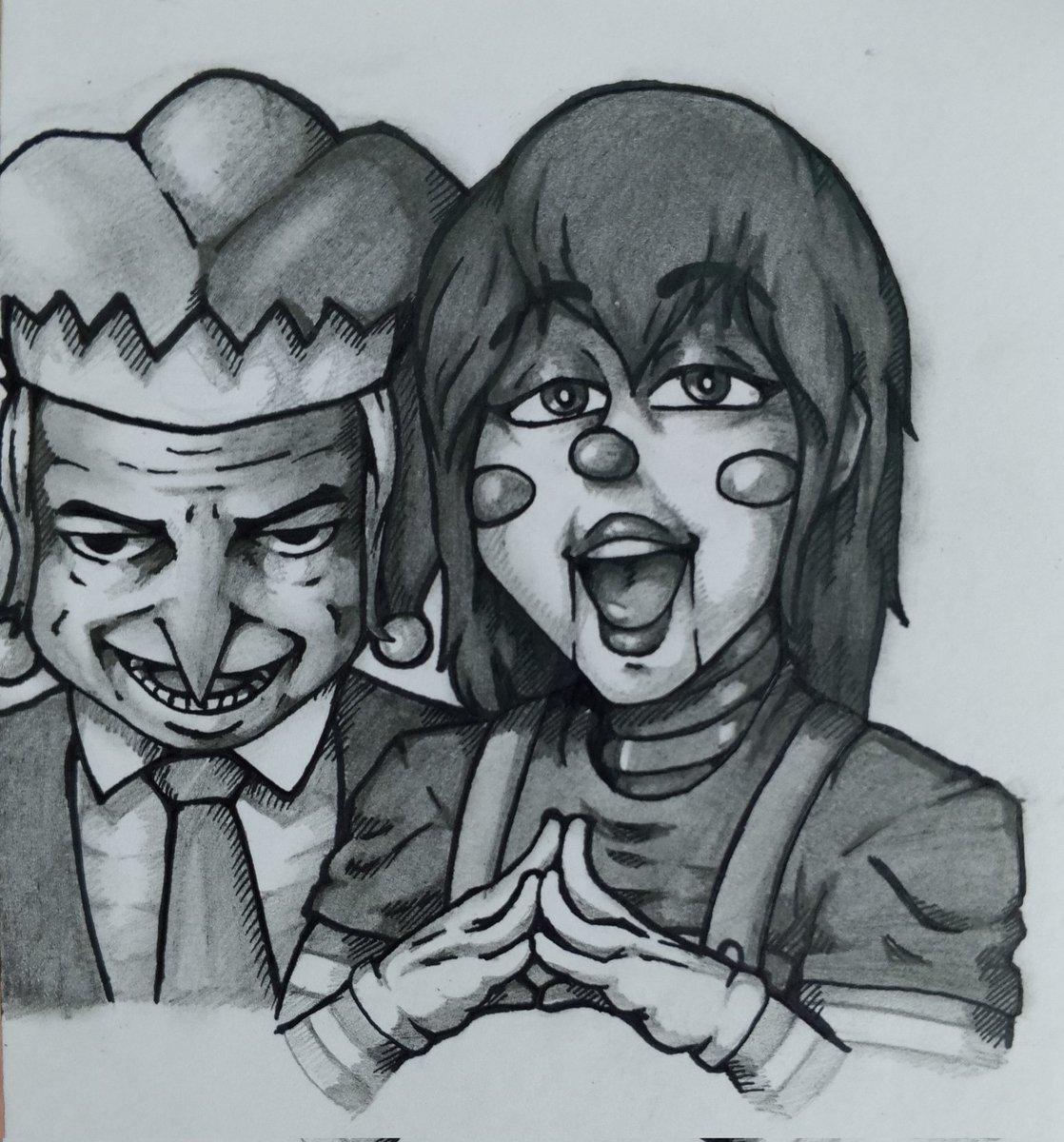 Honk_Honkers's tweet photo. Doll Kate: "oh mira sr sidro un admirador muy lindo quiere una foto conmigo"

Sidro: "meneatuchaparemix"

Dibujo para @SidroCCUS u3u ❤️ https://t.co/VztCGCR3J4