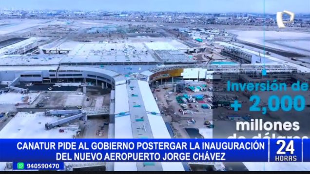PanamericanaTV's tweet photo. 🔴 En vivo | #Canatur pide al gobierno postergar la inauguración del nuevo aeropuerto Jorge Chávez
#PanamericanaTelevisión | Más detalles en ► https://t.co/NDeYp3E0yA https://t.co/JN1AXCgnkF