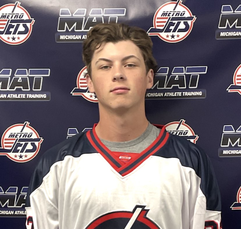 MetroJetsHockey's tweet image. ‼️ SCORE UPDATE ‼️ 

Alek John and AJ Zaccagni score in the third period and Austin Muirhead finishes with 32 saves in goal as the #MetroJets defeat Columbus 4-1 tonight on the road.

Final shots on goal: Jets 55, Columbus 33.

#PlayLikeBray #VoteForPedro