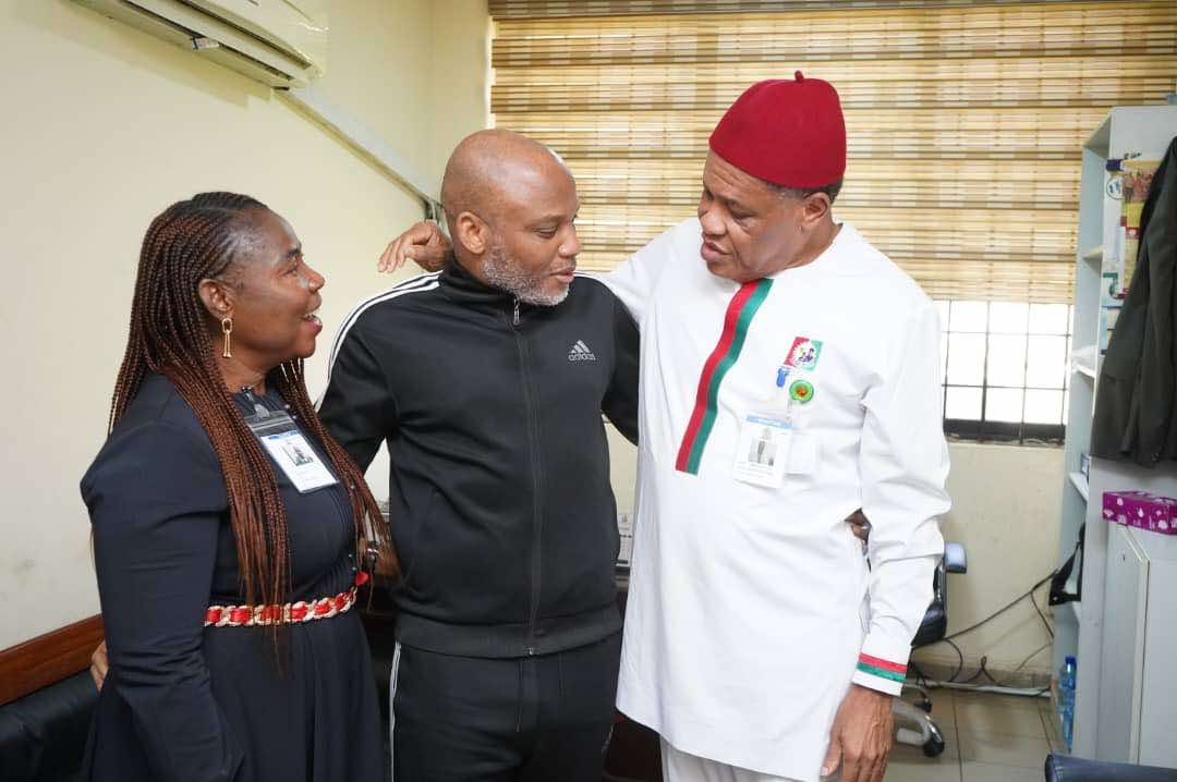 ElochukwuOhagi's tweet photo. Office of Honourable Obi Aguocha, Member Representing Ikwuano, Umuahia North and Umuahia South Federal Constituency. 

Online Media Release 
25th October, 2024,
21:00 Hours.

*RE: Hon. Obi Aguocha's visit to his constituent - Mazi Nnamdi Kanu on Thursday, 24th of October, 2024.*

Above subject matter refers. 

1. A few days ago, the lawyers to Mazi Nnamdi Kanu reached out to his Honourable member, Obi Aguocha, representing Ikwuano, Umuahia North, and Umuahia South federal constituency. This was in relation to the long-running difficulties being encountered by the legal team in their efforts to gain access and meet with their client.

2. Hon. Obi Aguocha took urgent steps in writing the Department of State Security [DSS] and Dr. Tajudeen Abbas [GCON], Honourable Speaker of the 10th House of Representatives, seeking their immediate intervention. 

3. A meeting of the aforementioned was positive to the effect that Hon. Obi Aguocha having inquired from the DSS, who informed that the seeming pause to accessing Mazi Nnamdi Kanu was occasioned by his lawyers asking the judge to recuse herself, which requires further legal process and is also known to both parties. Additionally, Hon. Obi Aguocha had a physical audience with Mazi Nnamdi Kanu on Thursday, 24th of October 2024, in the company of an immediate family member, namely Ms. Ezioma Stella Ikpo. Hon. Obi Aguocha fully briefed Mazi Nnamdi Kanu about the circumstances during their meeting. 

4. Furthermore, a resolution was reached regarding the lack of access to Mazi Nnamdi Kanu by his legal team, who hereby are granted the requisite access to their client. 

5. Mazi Nnamdi Kanu is keeping well and looks strong. Hon. Aguocha appreciates the commendable efforts of the new leadership of the DSS in ensuring that Mazi Nnamdi Kanu's healthcare needs are met, including the approval of his request for access and attention to private medical care and to a doctor of his choice, to which Hon. Obi Aguocha is pleased to confirm that Mazi Nnamdi Kanu has received private medical attention as recent as the 3rd of October, 2024.

6. Hon. Obi Aguocha deeply appreciates the uncommon and courageous effort of the Honourable Speaker of the 10th House of Representatives for his quick intervention, which has facilitated these positive outcomes.

7. It should be noted that Mazi Nnamdi Kanu's fundamental human rights as guaranteed under the 1999 Nigerian constitution as amended and other relevant instruments of the United Nations should be upheld.

8. Hon. Obi Aguocha is cognizant of the concerns of Mazi Nnamdi Kanu's legal team and appreciates their professionalism in this matter. 

9. Hon. Obi Aguocha remains optimistic that in the end, a political solution will be achieved, leading to the release of Mazi Nnamdi Kanu and also for the peace and stability of the South East.

#Media Team,
Hon. Obi Aguocha Constituency Office, Umuahia.