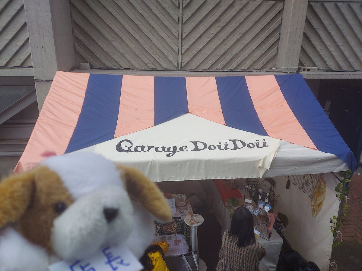 おはようございます！
本日も10時から開店しております☀️✨
店長🐶｢正面玄関から1号館をぬけて右手にございます｣
🧡💙7号館横のかわいいテントが目印です🧡💙
#maufes2024 #海底王国MAUREEF #MAUREEF #武蔵野美術大学芸術祭