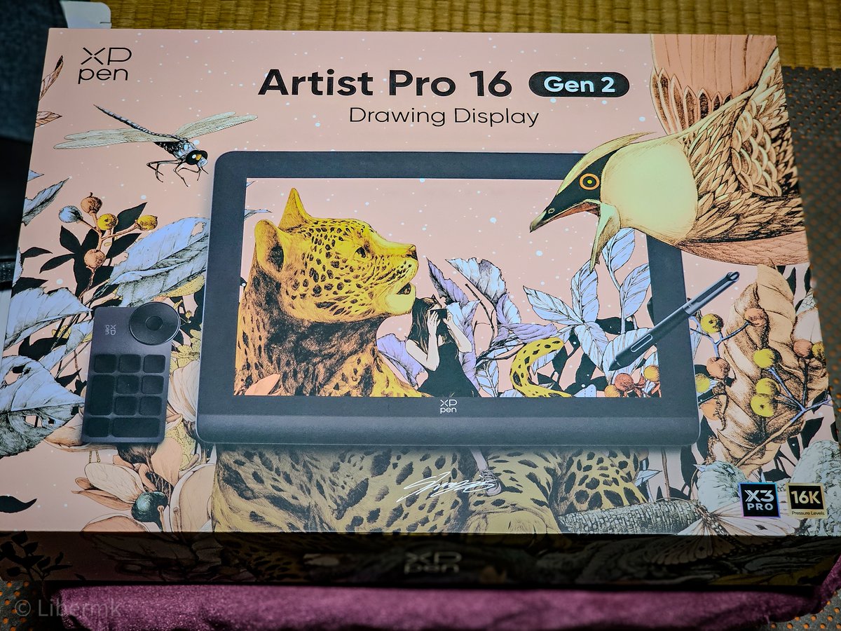 tako180's tweet photo. 着弾‼️✌(´>ω<｀)✌
New My Gear...
#xppen #Artistpro16 https://t.co/osvPAhwtL7