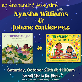 writerjolene's tweet photo. Join us tomorrow @ 11:00 a.m.: An Enchanting Storytime with Nyasha Williams &amp; @writerjolene!
Where: @SecondStarBooks,  1455 S Pearl St, Denver, CO 80210
Join us Saturday morning, October 26, for a storytime with two local authors!
RSVP here: https://t.co/0xgeKUutYi
#storytime https://t.co/5E4ZSeZNlH