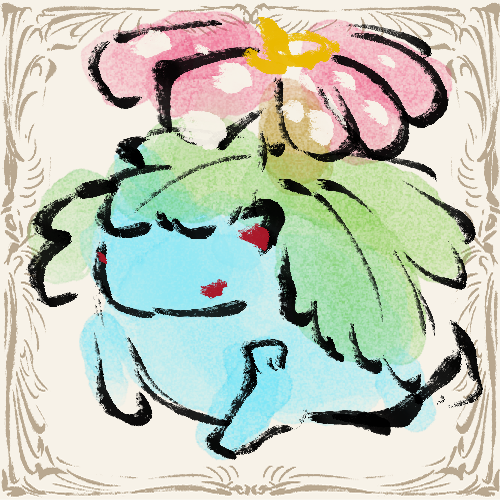 Bulbasaur line [redo] #pokemonfanart