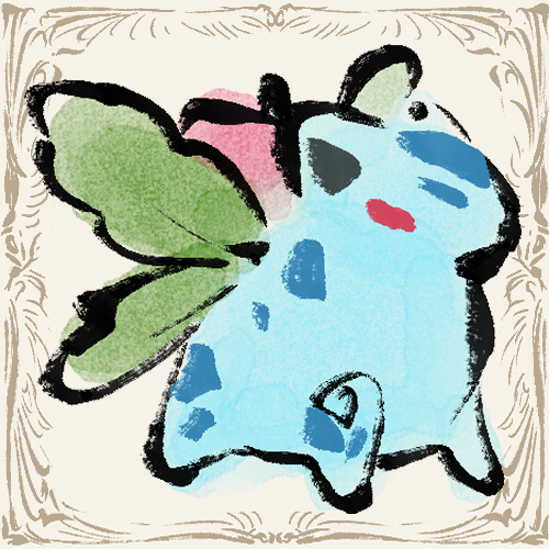 Kaoskiam's tweet photo. Bulbasaur line [redo] #pokemonfanart https://t.co/81aWK6Aesc