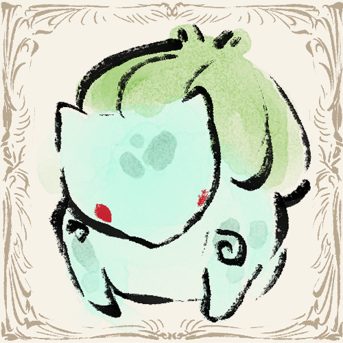 Kaoskiam's tweet photo. Bulbasaur line [redo] #pokemonfanart https://t.co/81aWK6Aesc