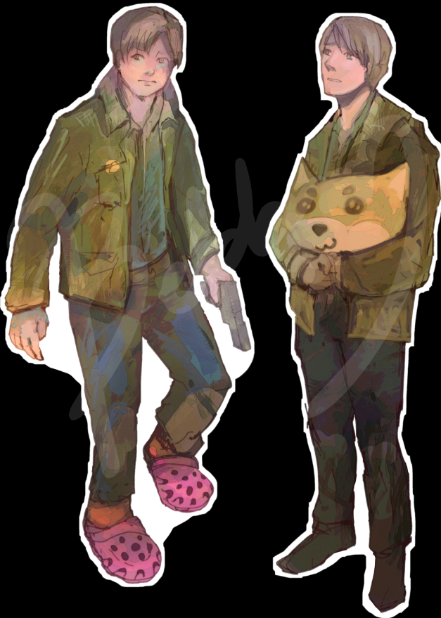 Some more #silenthill2 doodle dump for my sticker practice LMAO  

#jamessunderland