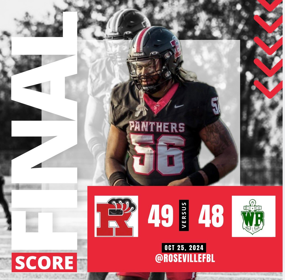 Finished the season strong with an overtime win over a great program ! Playoffs on the way! 

#RFB 
#UCOC