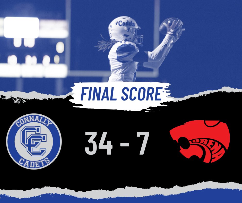 LET'S KEEP THIS MOMENTUM GOING!

Congratulations to our varsity football team for their impressive performance tonight against the Lorena Leopards! The Cadets are now 2-1 in district play! The next game will be held on November 1 at La Vega.